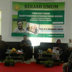 Staf Ahli Menristek Beri Kuliah Umum Ketahanan Pangan Di UTS