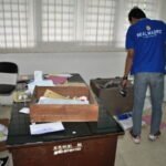 Brangkas DPRD Sumbawa yang di rusak pencuri