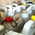 Timbunan ratusan liter minyak tanah