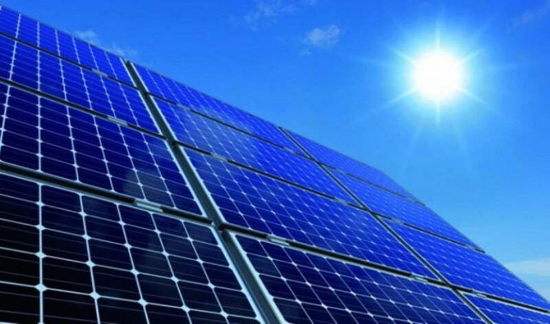 Ilustrasi panel surya desa mungkin