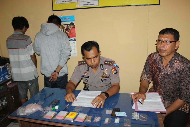 Kapolres di dampingi kasat resnarkoba