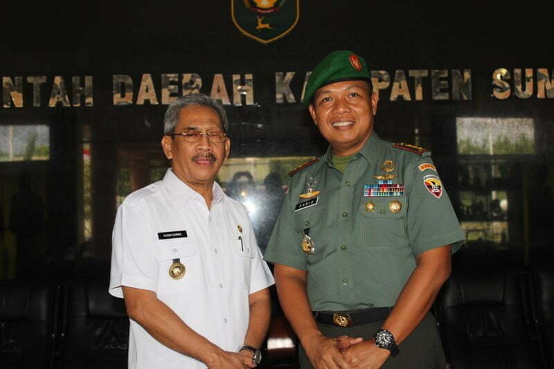 Danrem bersama Bupati Sumbawa