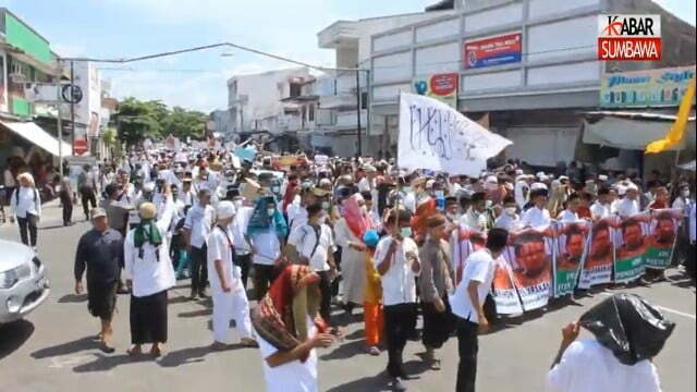 Demo Penolakan Penistaan Agama di Kabupaten Sumbawa