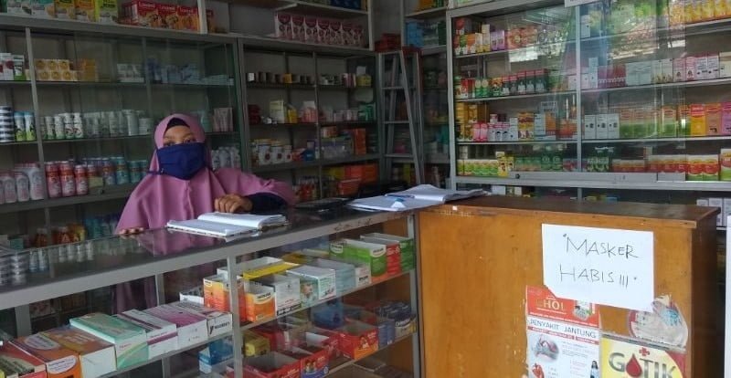 Stok masker di apotik