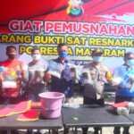 3 Kg Sabu dan 6 Kg Ganja Dimusnahkan