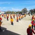 Warga Desa Moyo Sosialisasikan Protokol Kesehatan Melalui Senam dan Kesenian