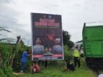 Satlantas Polres Sumbawa Pasang Himbauan di Jalan Rawan Kecelakaan