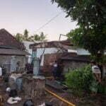 rumah terbakar di Lombok Tengah
