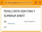 E-Voting, Pemilihan Ketua dan Wakil Ketua OSIM MAN 1 SB Sukses Digelar