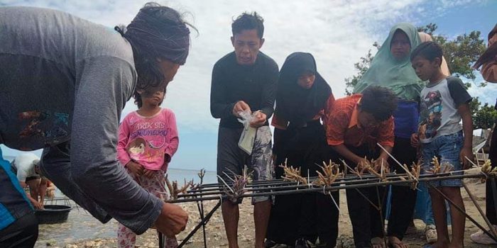 Sumbawa Grow Up Lakukan Transplantasi Karang di Labuhan Aji Pulau Moyo