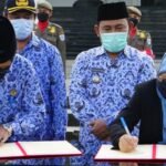 Bulog Bersama Diskoperindag dan Perusda KSB Teken MoU