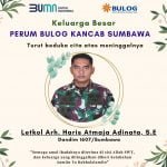 Ucapan Belasungkawa Bulog Kancab Sumbawa