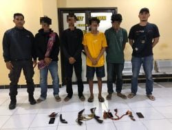 4 Pemuda Bawa Sajam Diamankan Polisi