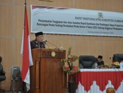 Bupati Sumbawa Jawab Pandangan Umum Fraksi DPRD