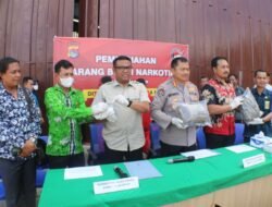 Polda NTB Musnahkan 1,7 Kilo Gram Ganja