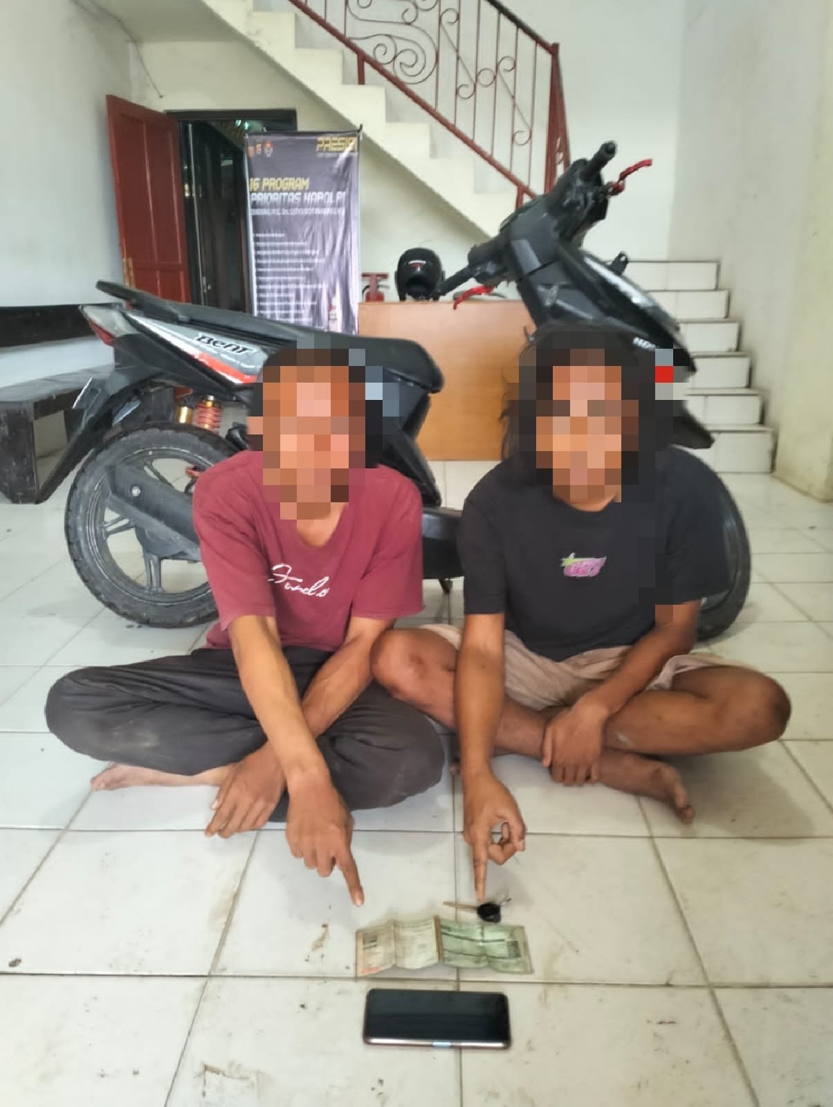 Dua Terduga Pelaku Curanmor Diamankan ke Polres Sumbawa