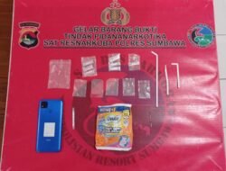 7 Poket Sabu Diamankan ke Polres Sumbawa