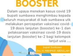 Iklan Himbauan Bupati Sumbawa Tentang Vaksinasi Booster