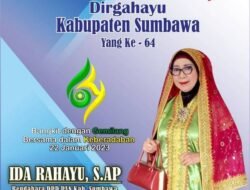 Ida Rahayu, S.AP Ketua Fraksi PAN Sumbawa mengucapkan Dirgahayu Kabupaten Sumbawa ke- 64