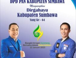 DPD PAN Sumbawa mengucapkan Dirgahayu Kabupaten Sumbawa ke-64