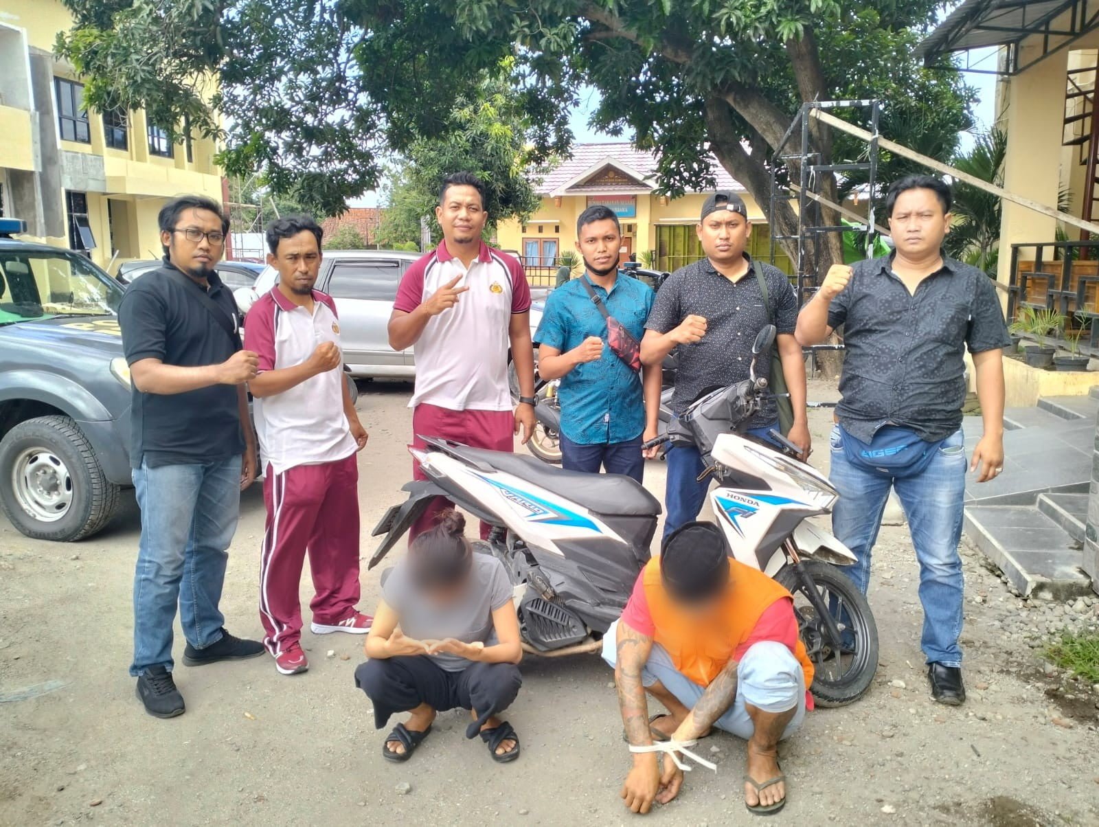 Diduga Gelapkan Motor, Sepasang Kekasih Diamankan ke Polres Sumbawa