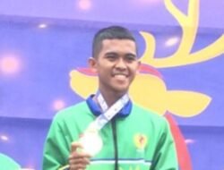 Iqro Syaputra Sumbang Dua Emas Atletik untuk Sumbawa
