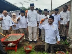 Puncak HUT Gerindra ke-15 di Sumbawa, Peletakan Batu Pertama Pembangunan Kantor DPC