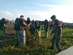 Kodim Sumbawa Ikut Ramaikan HPSN 2023 di Pantai Seliper