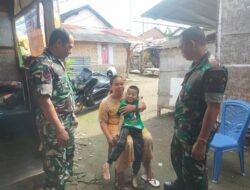 Danramil Sumbawa Semangati Arya Setiawan Bocah Penyandang Disabilitas