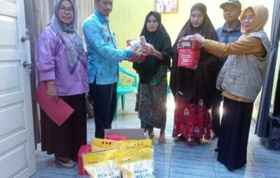 Disos Sumbawa Bantu Kerban Bencana Puting Beliung