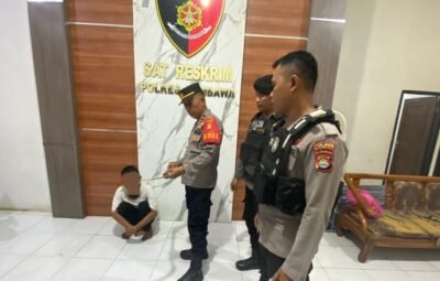 Penganiayaan dengan Celurit, Seorang Pelajar Diamankan ke Polres Sumbawa
