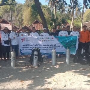Bersama 7 OPD, Bandara Sumbawa Gandeng SGU Transplantasi Terumbu Karang