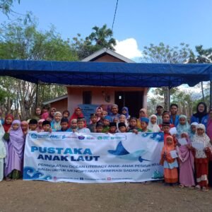 Dukung Program SDGs, Tim PKM-PM UNSA Bentuk Pustaka Anak Laut