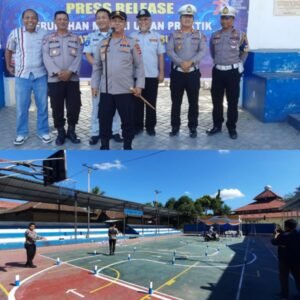 Kapolres Hingga Ketua PWI Sumbawa Jajal Lintasan Baru Praktik Uji SIM