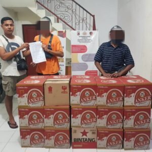 Puluhan Dus Miras Diamankan ke Polres Sumbawa