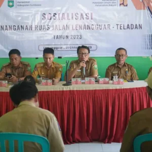 Pemda Sumbawa Sosialisasikan Pembangunan Ruas Jalan Lenangguar – Teladan