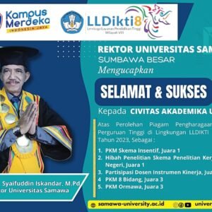 Kado Spesial DiesNatalis ke 25, UNSA Dapat 5 Penghargaan LLDIKTi8 Award Tahun 2023