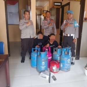 Curi Tabung Gas Hingga Barang Elektronik, Dua Pelaku Diamankan Polisi