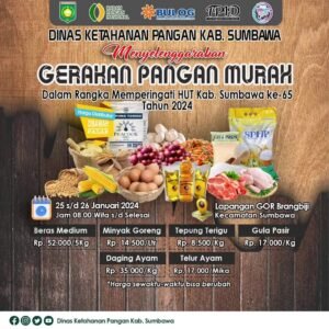 HUT 65 Kabupaten Sumbawa, DKP Gelar Pasar Murah