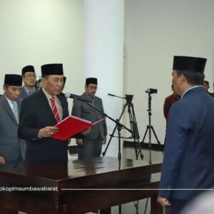 Awal Tahun 2024, Wabup Ambil Sumpah 4 Pejabat Eselon II