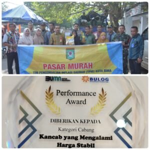 Berhasil Kendalikan Inflasi Daerah, Bulog Bima Dapat Performance Award 2023