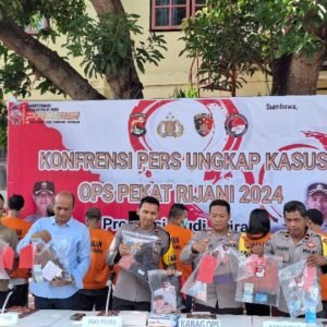 Operasi Pekat Rinjani 2024, Polres Sumbawa Berhasil Ungkap 23 Kasus