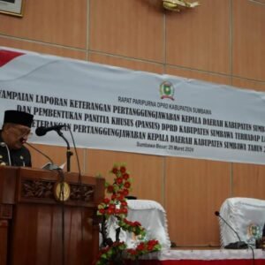 Bupati Sumbawa Sampaikan LKPJ Tahun 2023