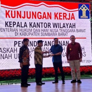 KEMENKUMHAM NTB Terima Hibah Lahan dari Pemda KSB