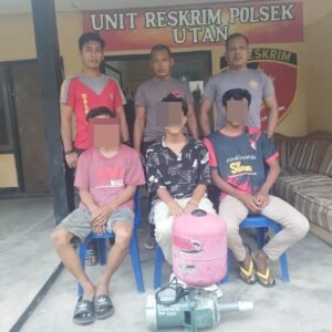 3 Terduga Pelaku Pencurian Mesin Air di SDN 2 Utan Ditangkap Polisi