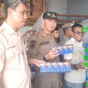Satgas Gabungan Gempur Rokok Ilegal di Kecamatan Lopok dan Empang