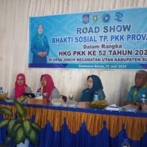 Road Show Bakti Sosial TP. PKK Provinsi NTB di Desa Jorok Kecamatan Utan