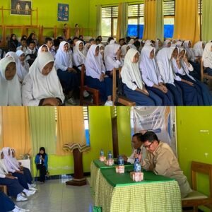 MEWUJUDKAN GENERASI MILENIAL TANPA NARKOBA, MAHASISWA KKL UNSA KELOMPOK 22 GELAR SOSIALISASI