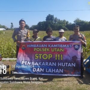 Polsek Utan Gencarkan Sosialisasi Pencegahan Karhutla Kepada Masyarakat