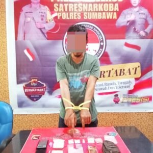 Miliki Sabu dan Inex, Seorang Pria Diamankan ke Polres Sumbawa